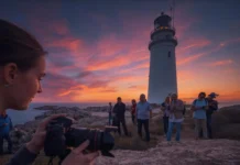 Eclipse lunar reúne a fotógrafos en Menorca eclipse