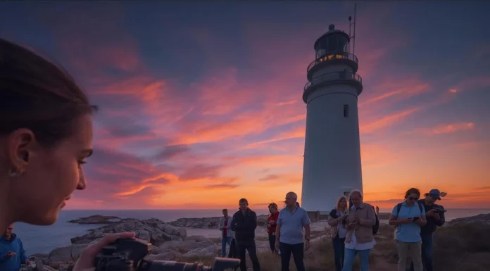 Eclipse lunar reúne a fotógrafos en Menorca eclipse