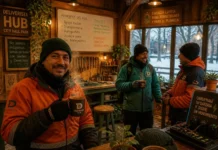 City Hall Park Deliverista Hub: primer refugio para repartidores en Nueva York City Hall Park Deliverista Hub