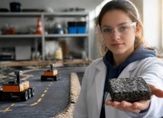Estudiante de 16 años crea Eco Asfalto con plástico reciclado Eco Asfalto