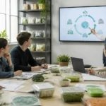 Alumnos analizan la economía circular en Huercasa economía circular