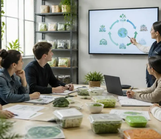 Alumnos analizan la economía circular en Huercasa economía circular